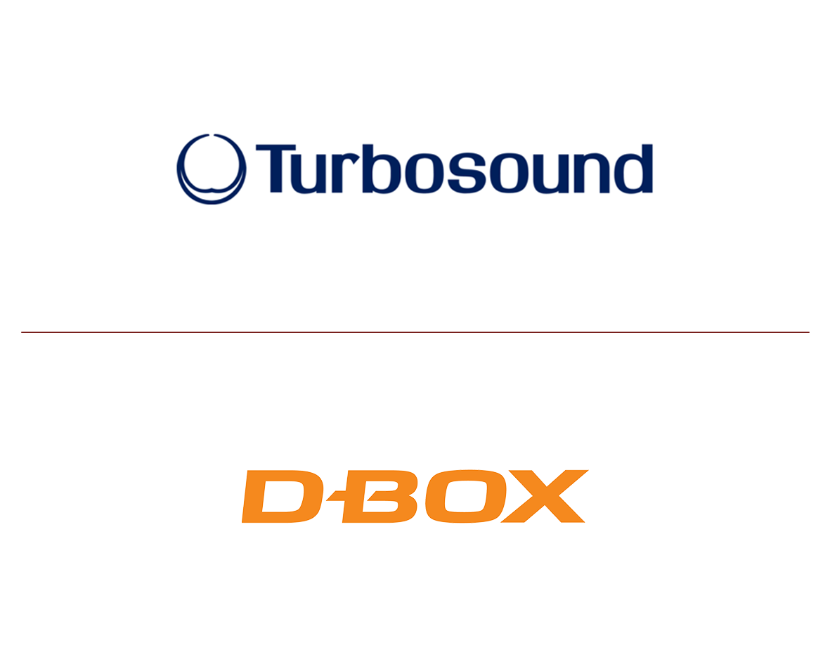 Marcas Turbosound e D-Box